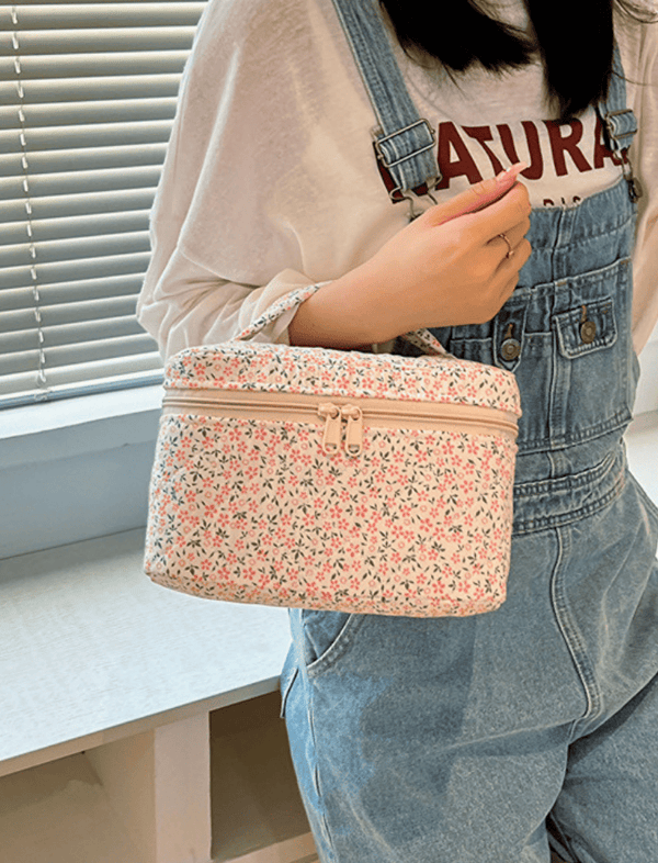 Cosmetiquera Soft Bloom Azul Ref. C081