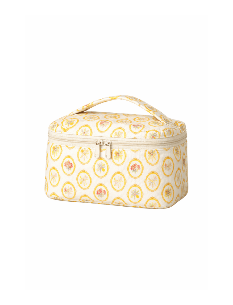 Cosmetiquera Neceser Bloom Case Amarilla Ref. C082