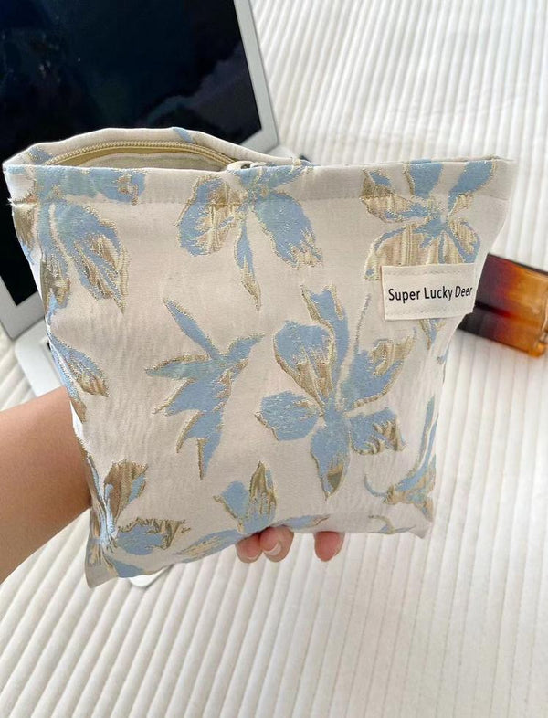 Cosmetiquera Floral Whisper Azul Ref. C097