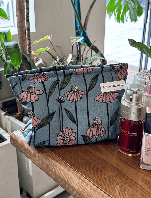 Cosmetiquera Bloom Case Azul Oscuro Ref. C098
