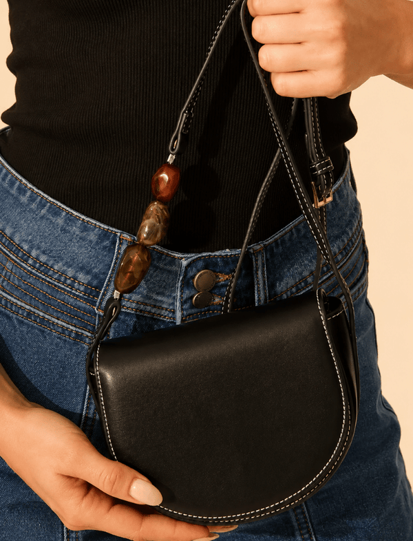 Bolso Stone Charm Negro Ref. C126