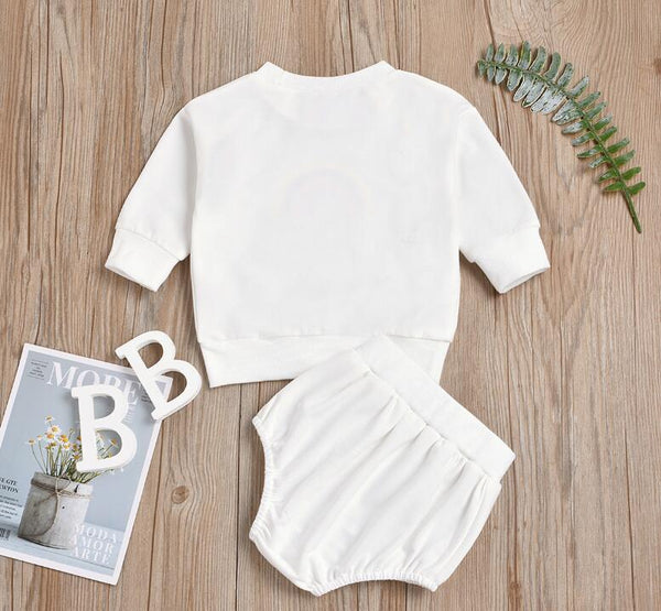 CONJUNTO BLANCO ARCOIRIS SHORT