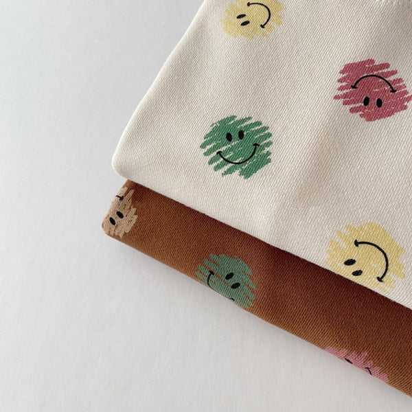CONJUNTO BEIGE CARAS FELICES