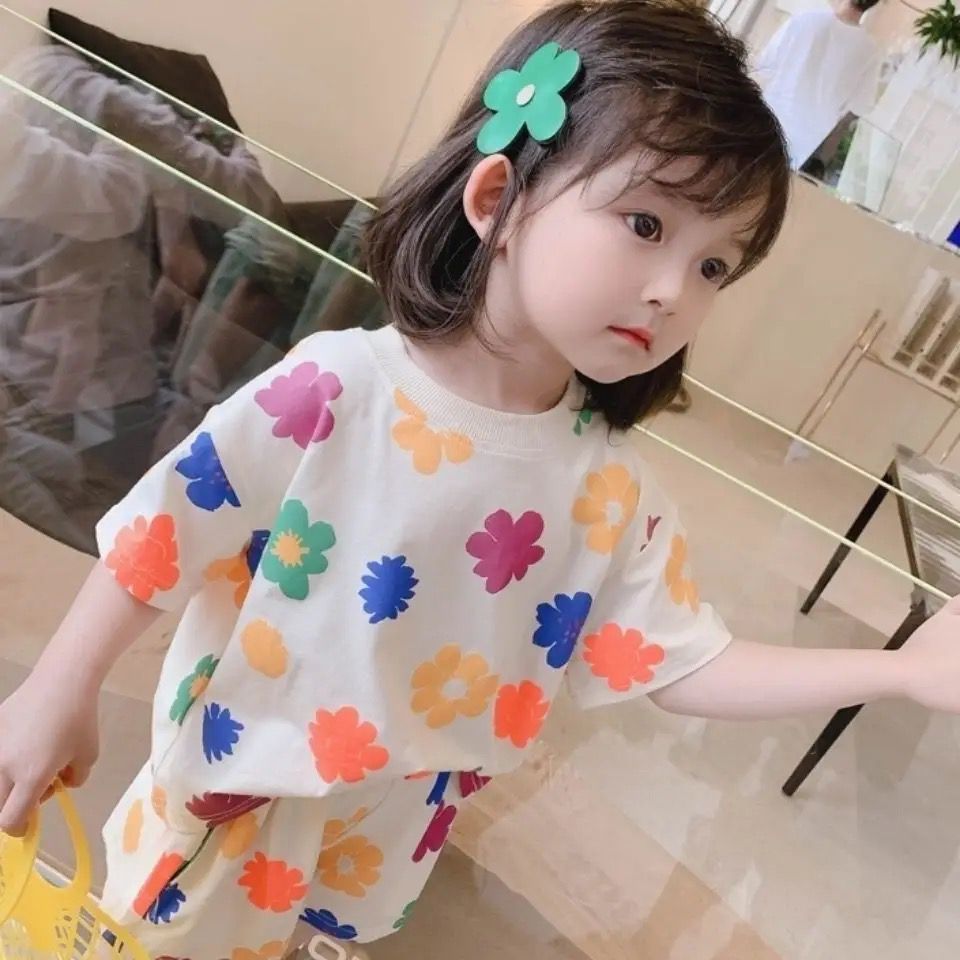 CONJUNTO FLORES  SHORT