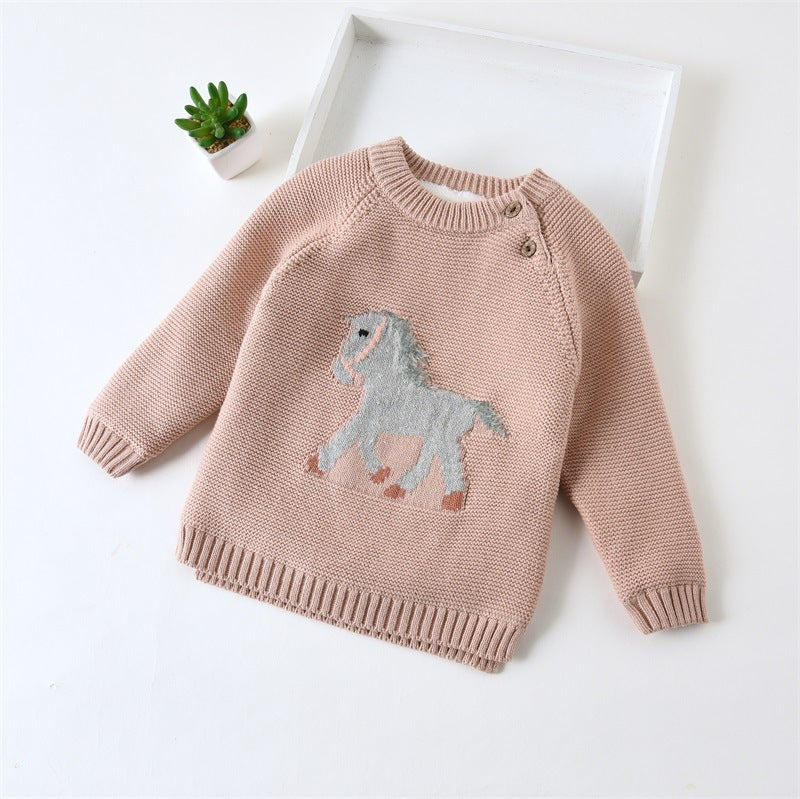 Buzo De Caballo Peludo Rosado Y Gris Ref. BU06