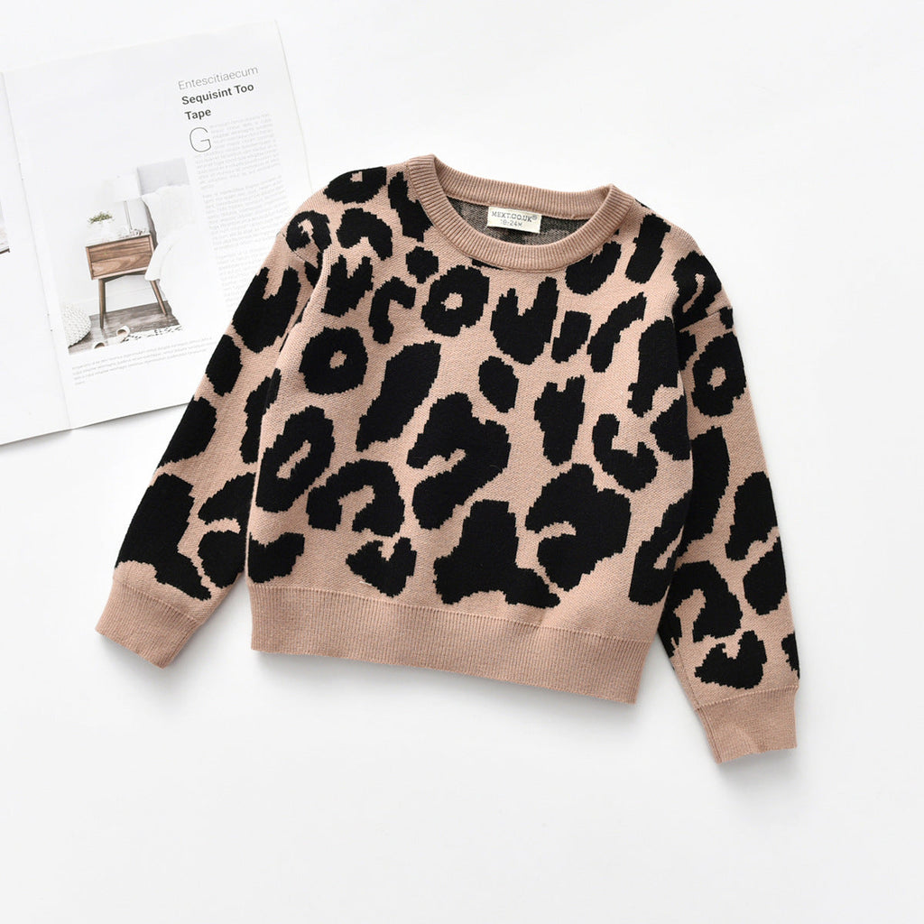 BUZO DE LEOPARDO CAFE CON NEGRO - BUZO | Acuarella