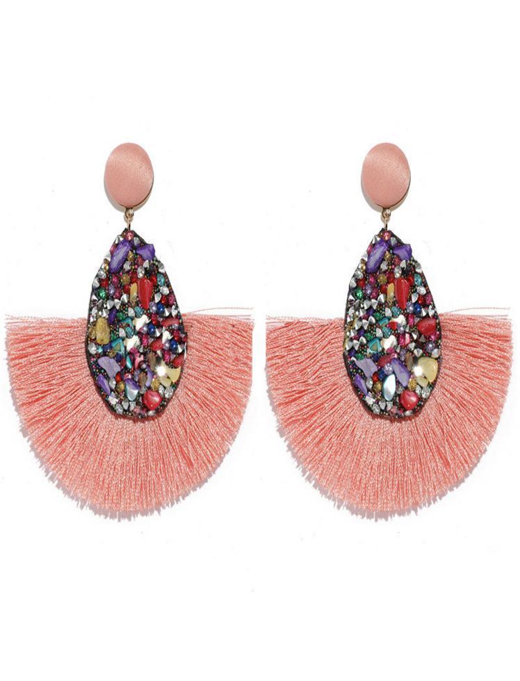Aretes Vibrant Blossom Rosado Ref. E111