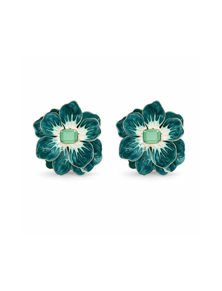 Aretes Floral Radiance Verde Ref. E26