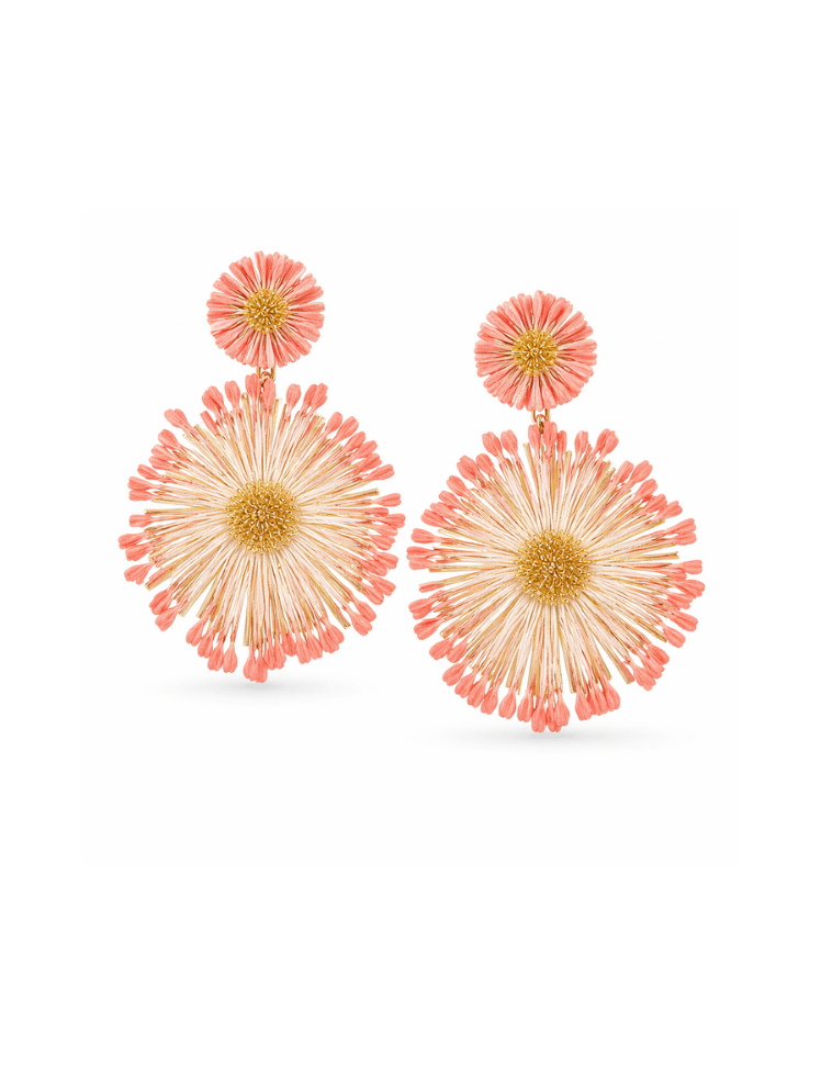 Aretes Sunburst Elegance Rosado Ref. E30