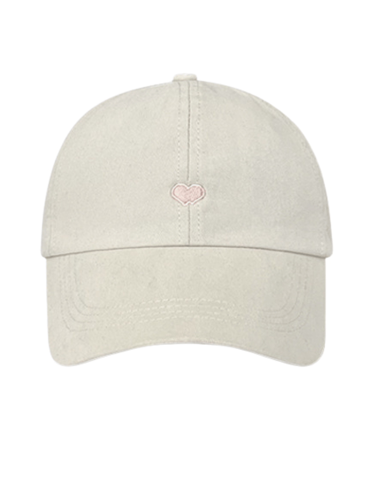 Gorra Heart-Embroidered Blanca Ref. HAT-27