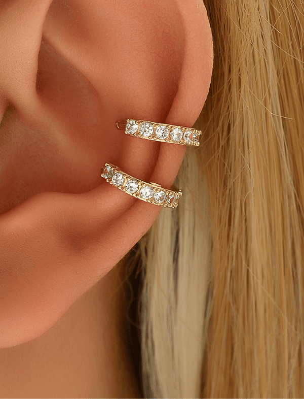 Ear Cuff Luxe Line Plateado  Ref. J-136