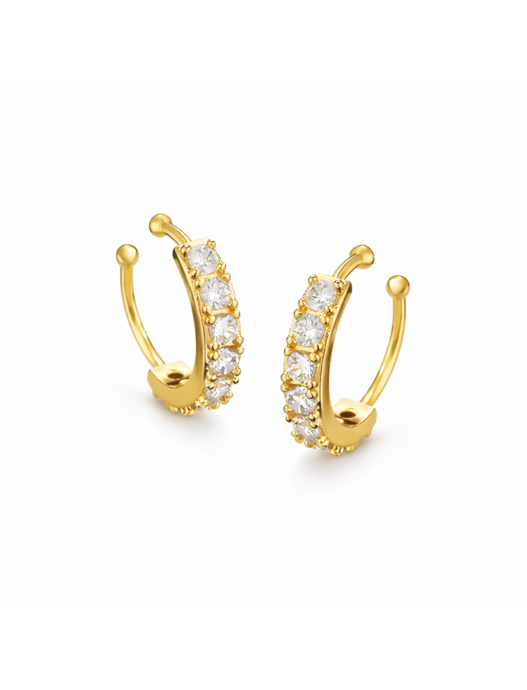 Ear Cuff Luxe Line Plateado  Ref. J-136