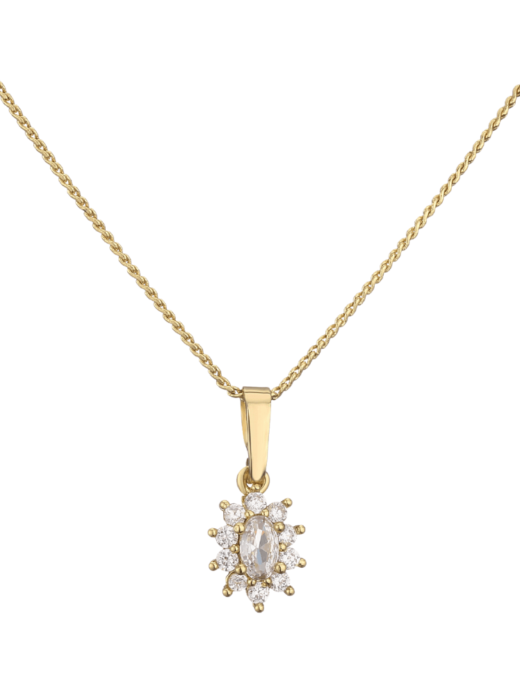 Collar Royal Halo Plateado Ref. J6