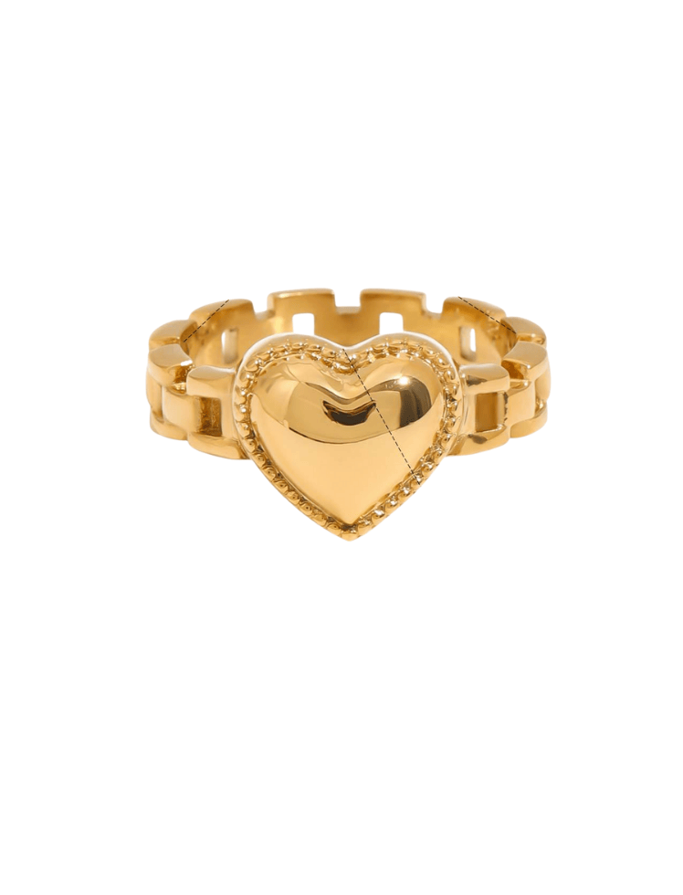 Anillo Heartbeat Ring Dorado Ref. J118