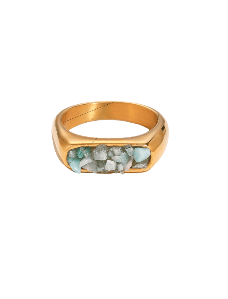 Anillo Stone Ring Turquesa Ref. J123