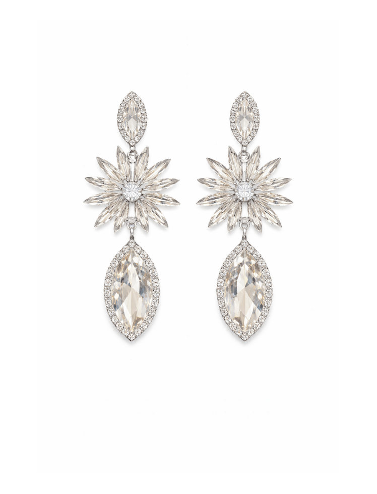 Aretes Luminous Sunburst Earrings Silver Ref. J35