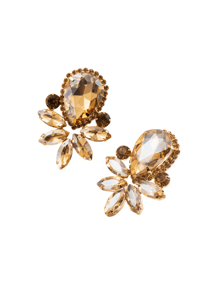 Aretes Midnight Blossom Earrings Dorado Ref. J36