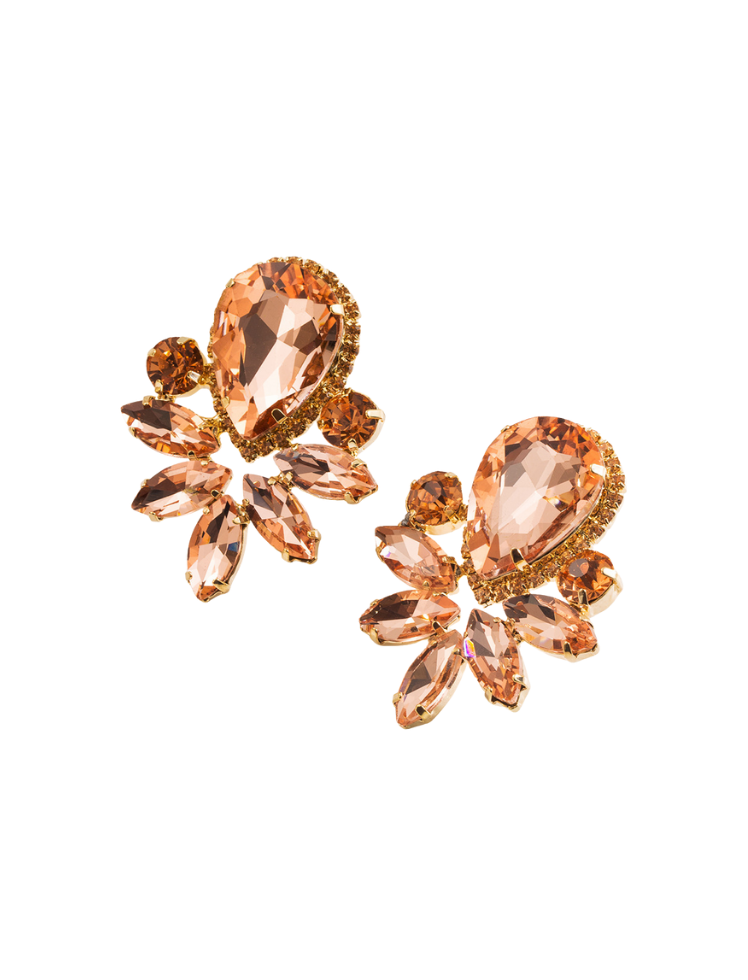 Aretes Midnight Blossom Earrings Dorado/Rosado Ref. J36