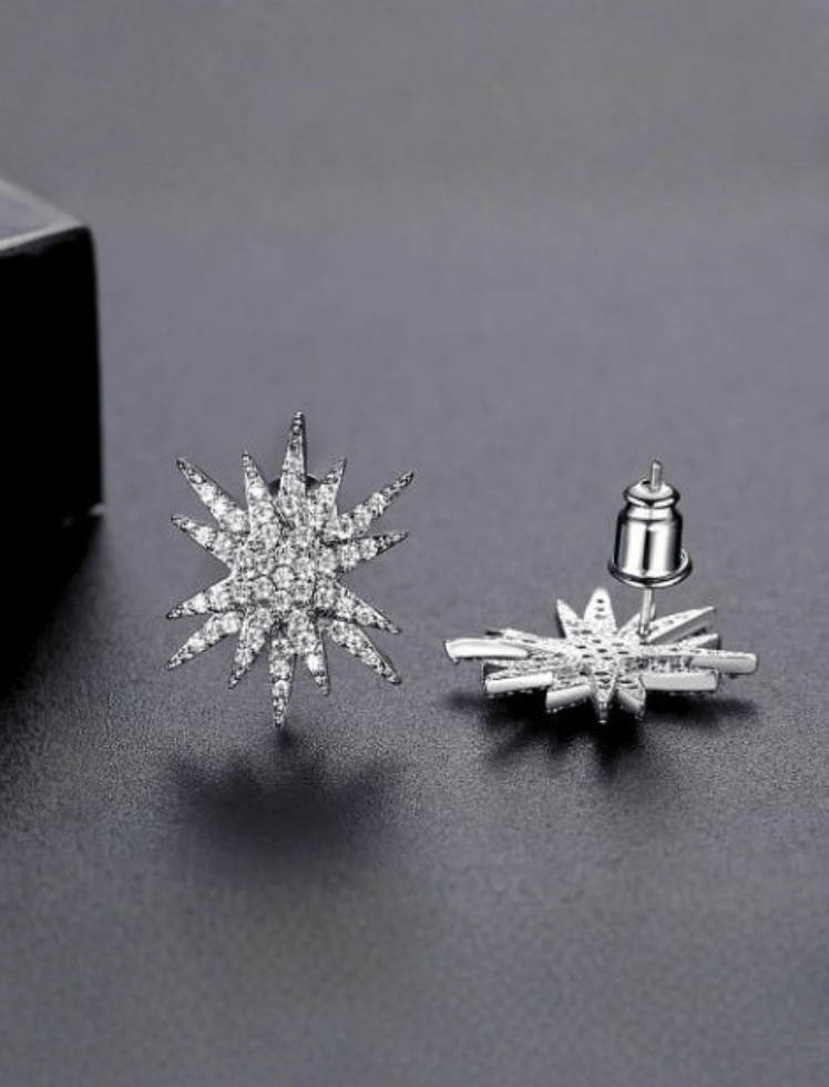 Aretes Sparkling Star Studs Silver Ref. J38
