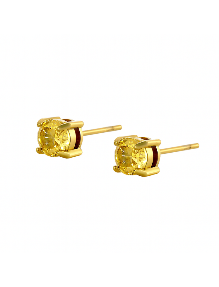 Aretes Crystal Luxe Amarillos Ref. J40