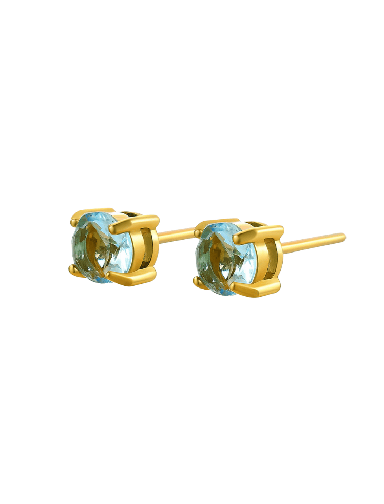 Aretes Crystal Luxe Turquesa Ref. J40