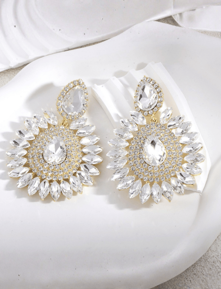 Aretes Royal Bloom Plateados Ref. J46