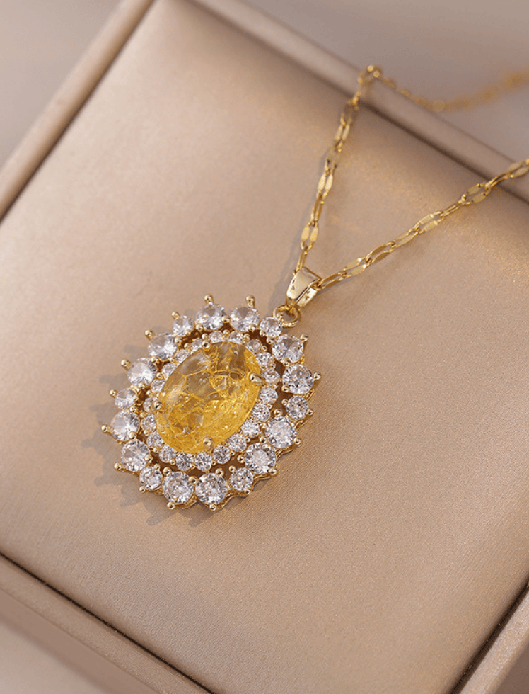 Collar Emerald Glow Amarillo Ref. J4