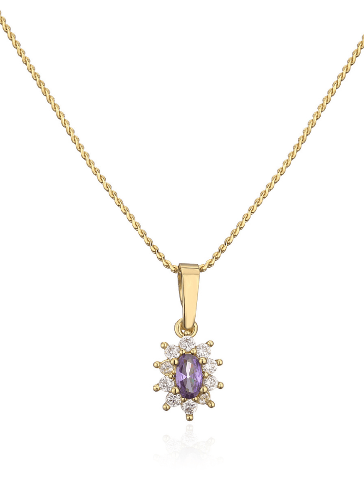 Collar Royal Halo Morado Ref. J6