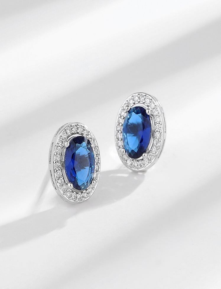 Aretes Aurora Sparkle Azul Ref. J75