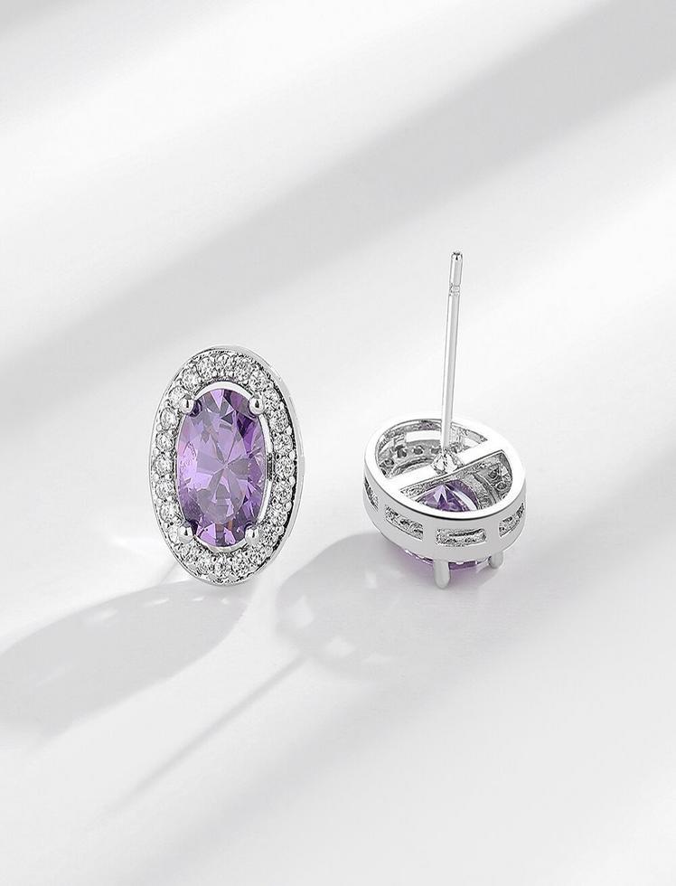 Aretes Aurora Sparkle Morado Ref. J75