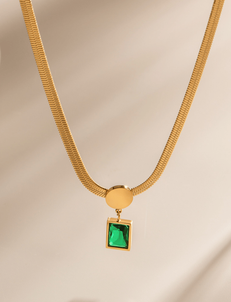 Collar Emerald Snake Verde Ref. J8