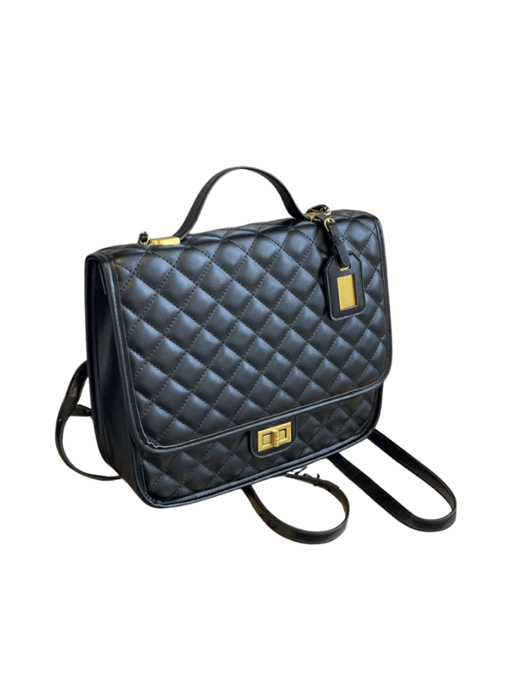 Morral Quilted Lock Negro Ref. M787