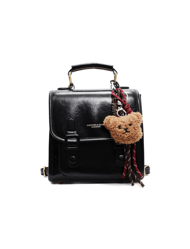 Morral Cozy Bear Satchel Negro Ref. M838