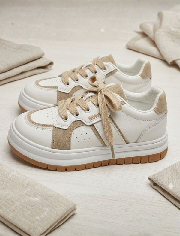 Tenis Little Step Blanco/Khaki Ref. MAT45