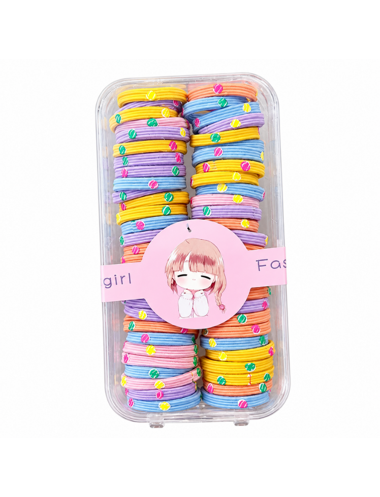 Moñas Elásticas Happy Colors Multicolor Ref. MAT50
