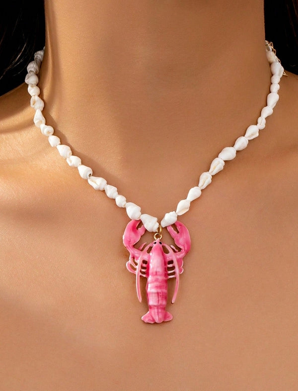 Collar Pearl Blossom Blanco/Rosado Ref. N-12