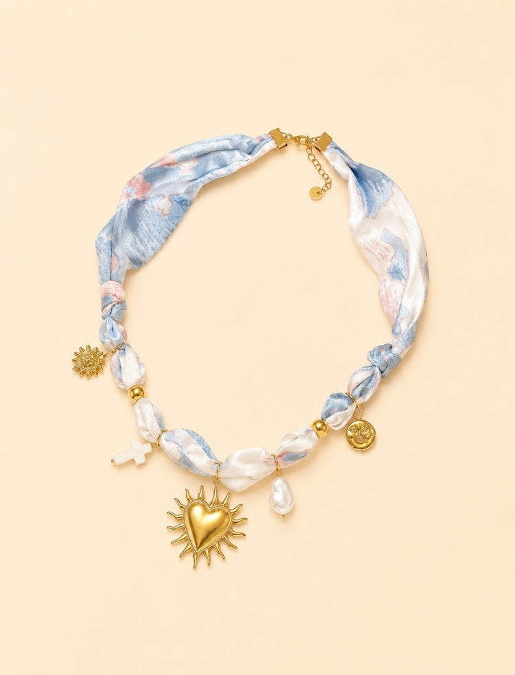 Collar Dream Blossom Azul Bebe Ref. N-19