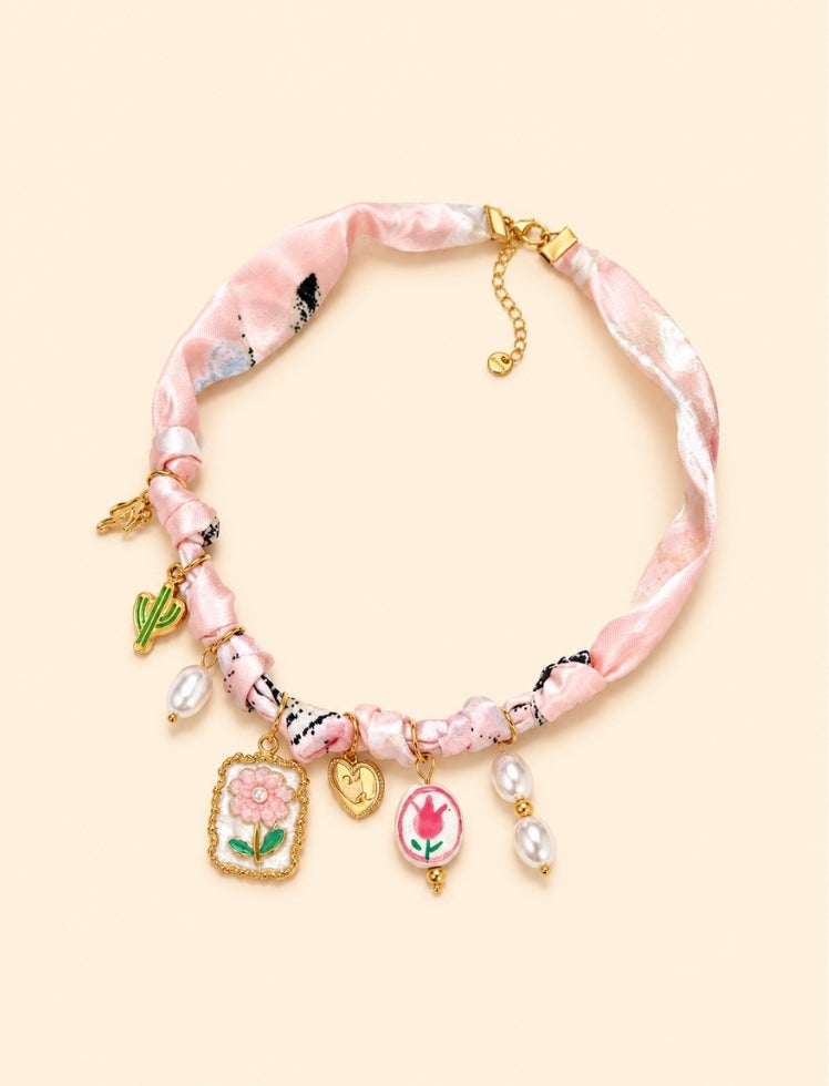Collar Dream Blossom Rosado Ref. N-19