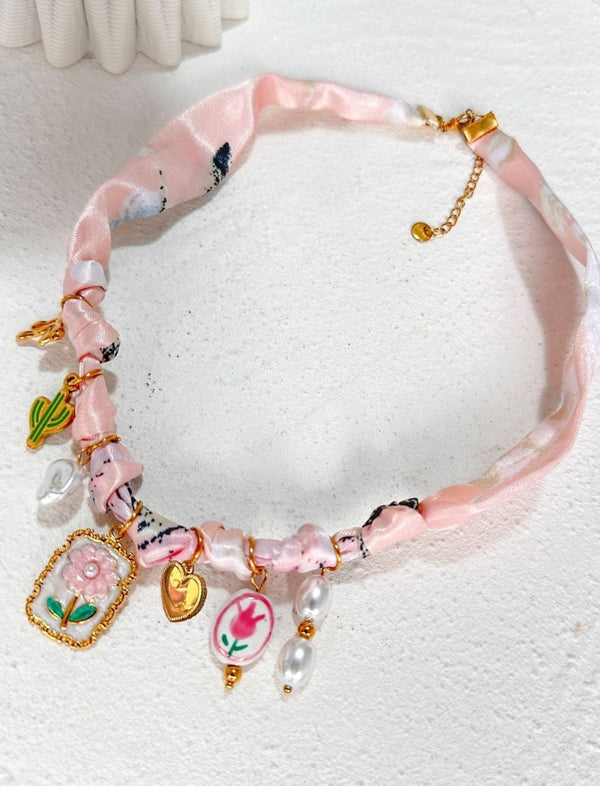 Collar Dream Blossom Rosado Ref. N-19
