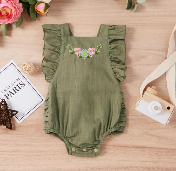 OVERALL VERDE FLORES
