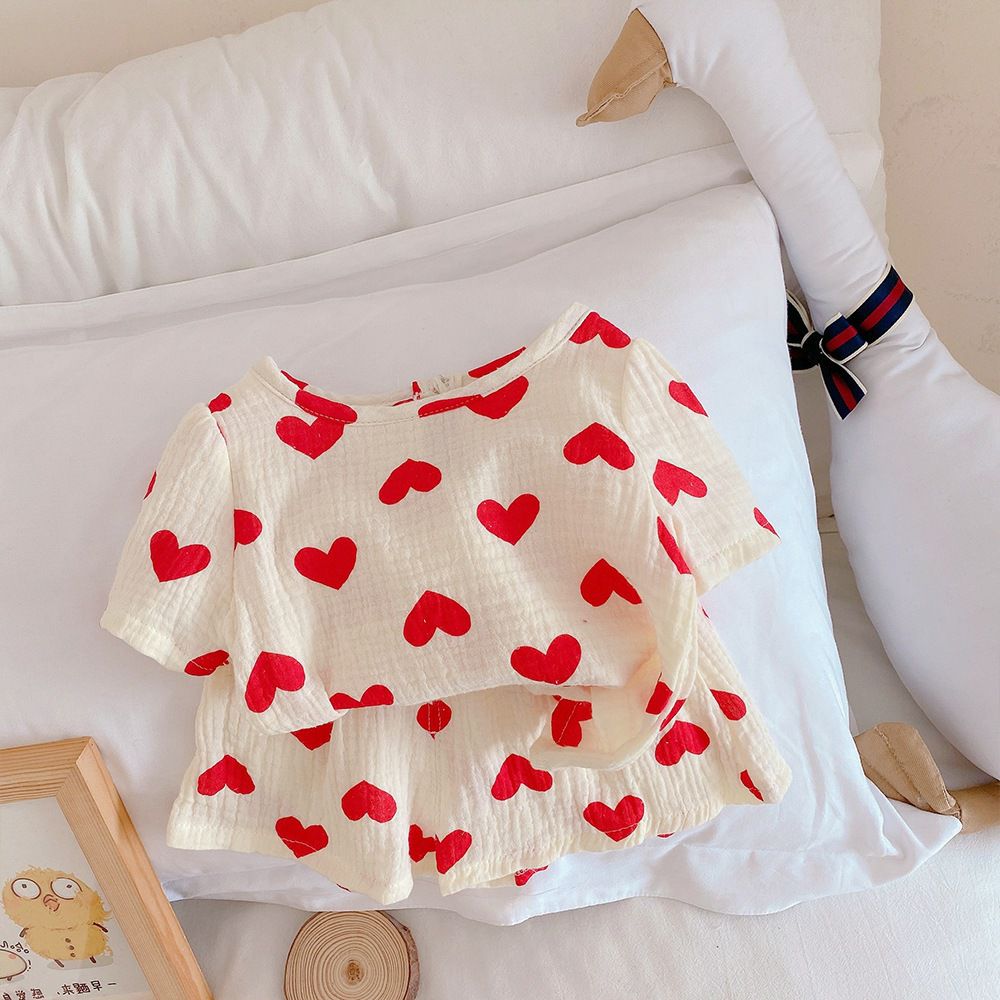 Pijama Heart Hugs Blanco/Rojo Ref. MATE12