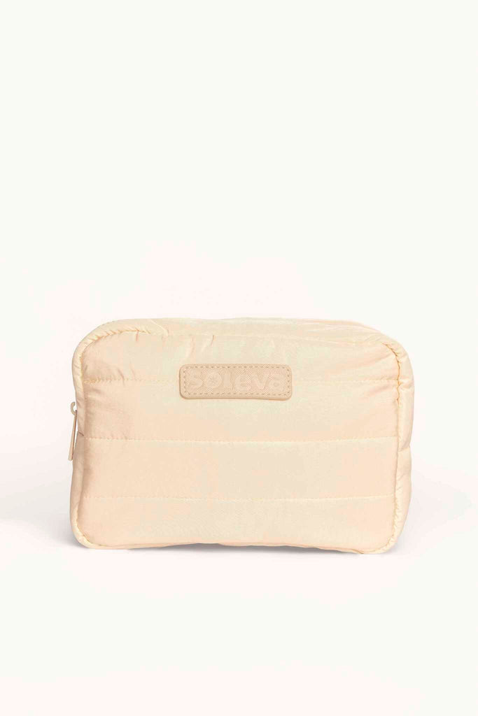 Cosmetiquera Beige + 8 Brochas Profesionales Ref. COS-BRO88