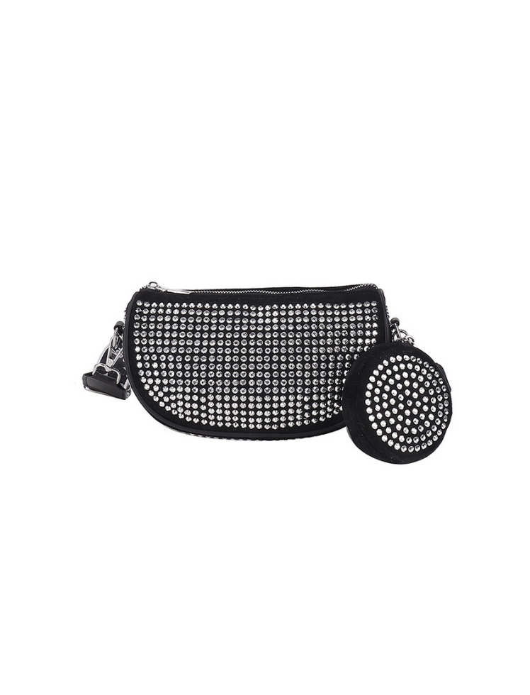 Mini Bag Brillante Plateada Ref. R208