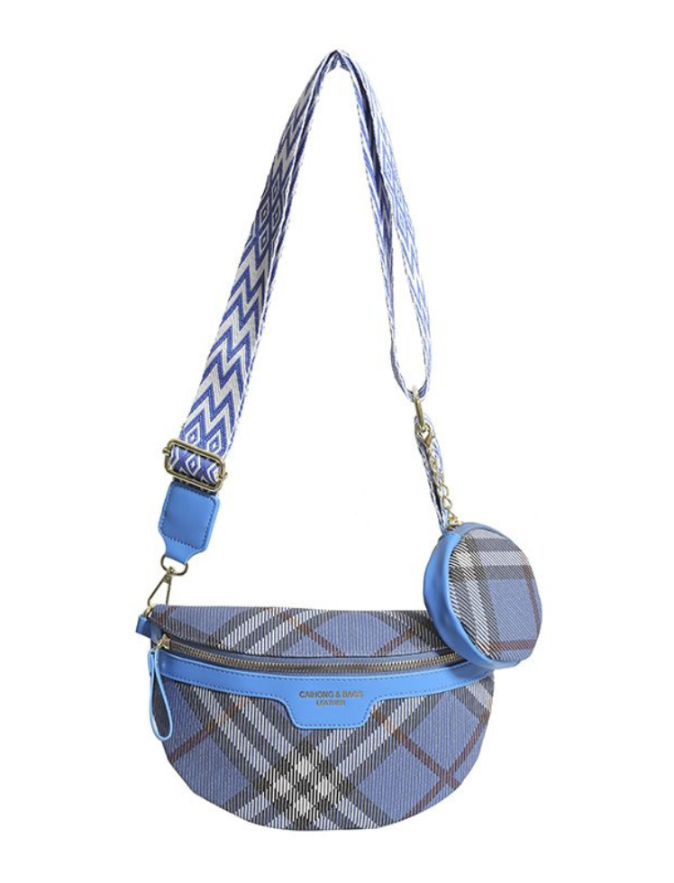 Riñonera Tipo Escoces Azul Ref. R283