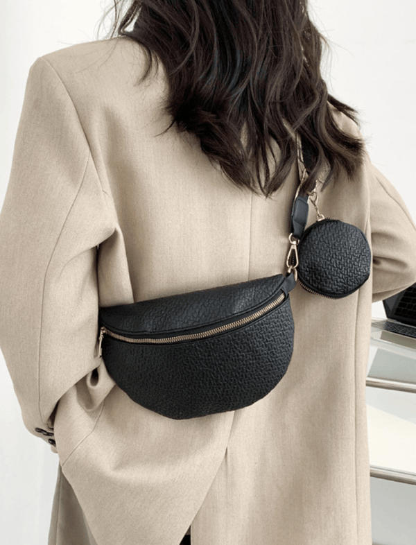 Riñonera Twin Pocket Belt Bag Negra Ref. R315