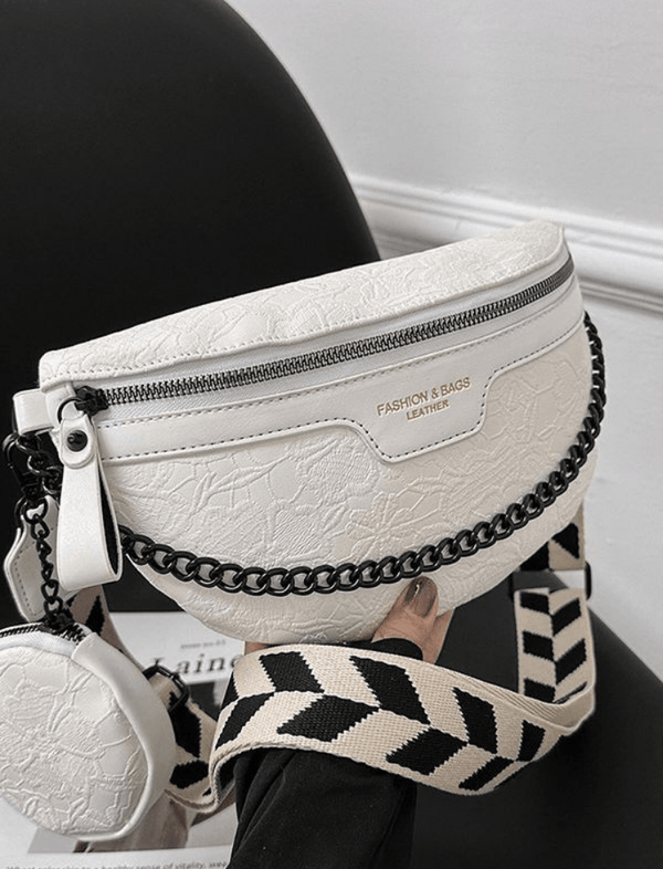 Riñonera Lace Couture Blanca Ref. R334