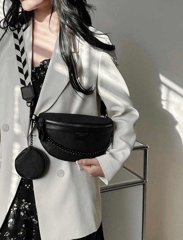 Riñonera Lace Couture Negra Ref. R334