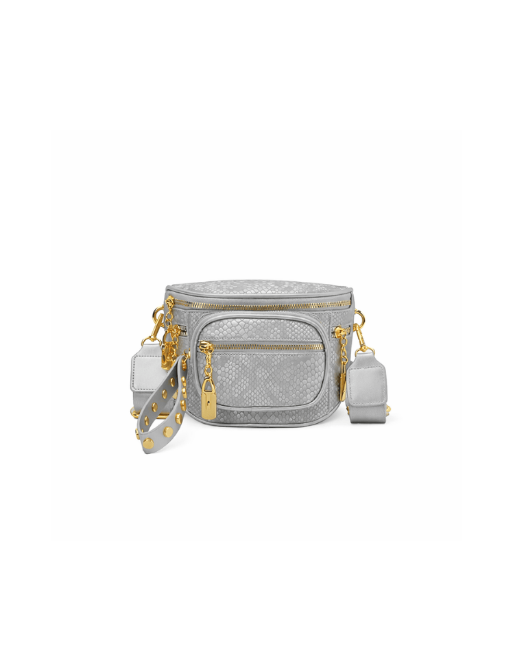 Riñonera Serpentine Luxe Plateada Ref. R335