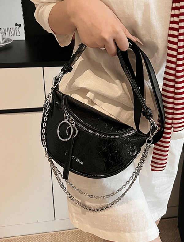 Riñonera Chain Moon Negra Ref. R347