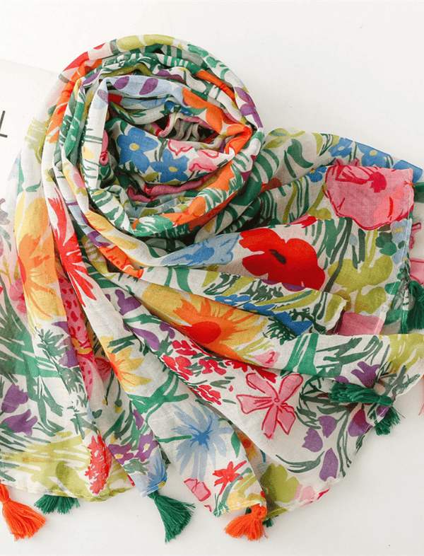 Pañoleta Floria Verde Ref. SC-1